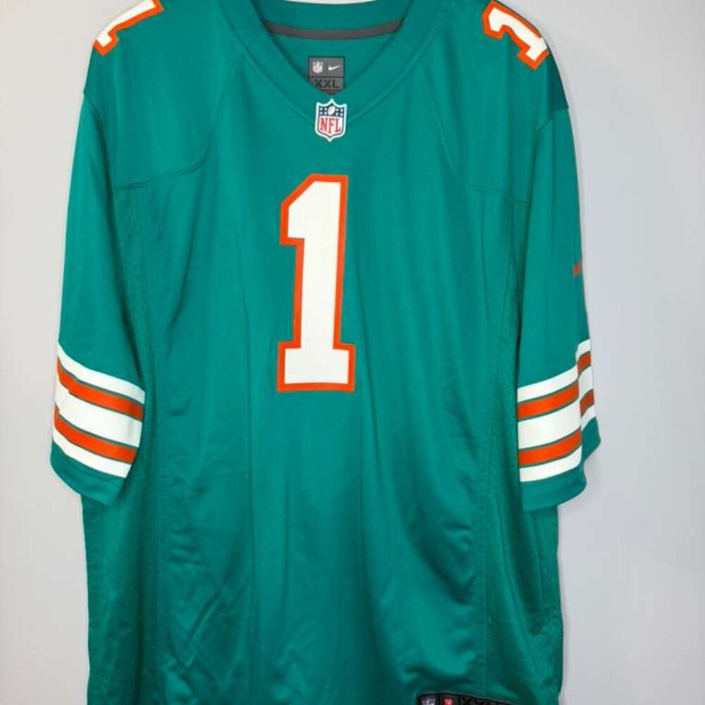Dolphins Tua Tagovailoa #1 Jersey Green Men's XXL
